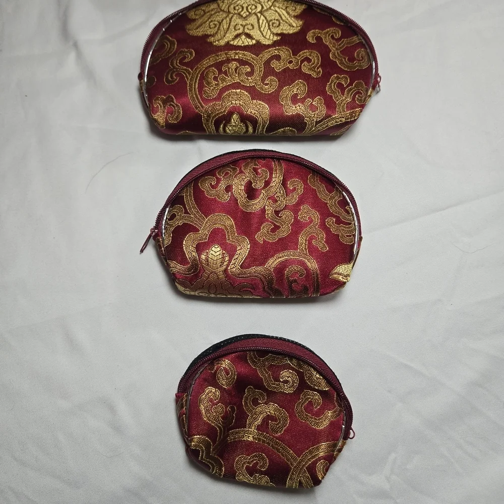 Elegant Red and Gold Clutch